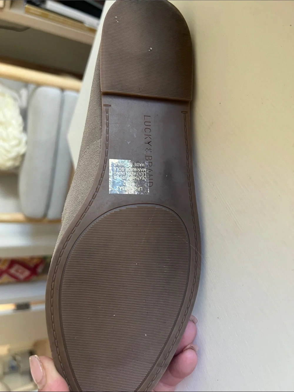 Lucky Brand suede upper